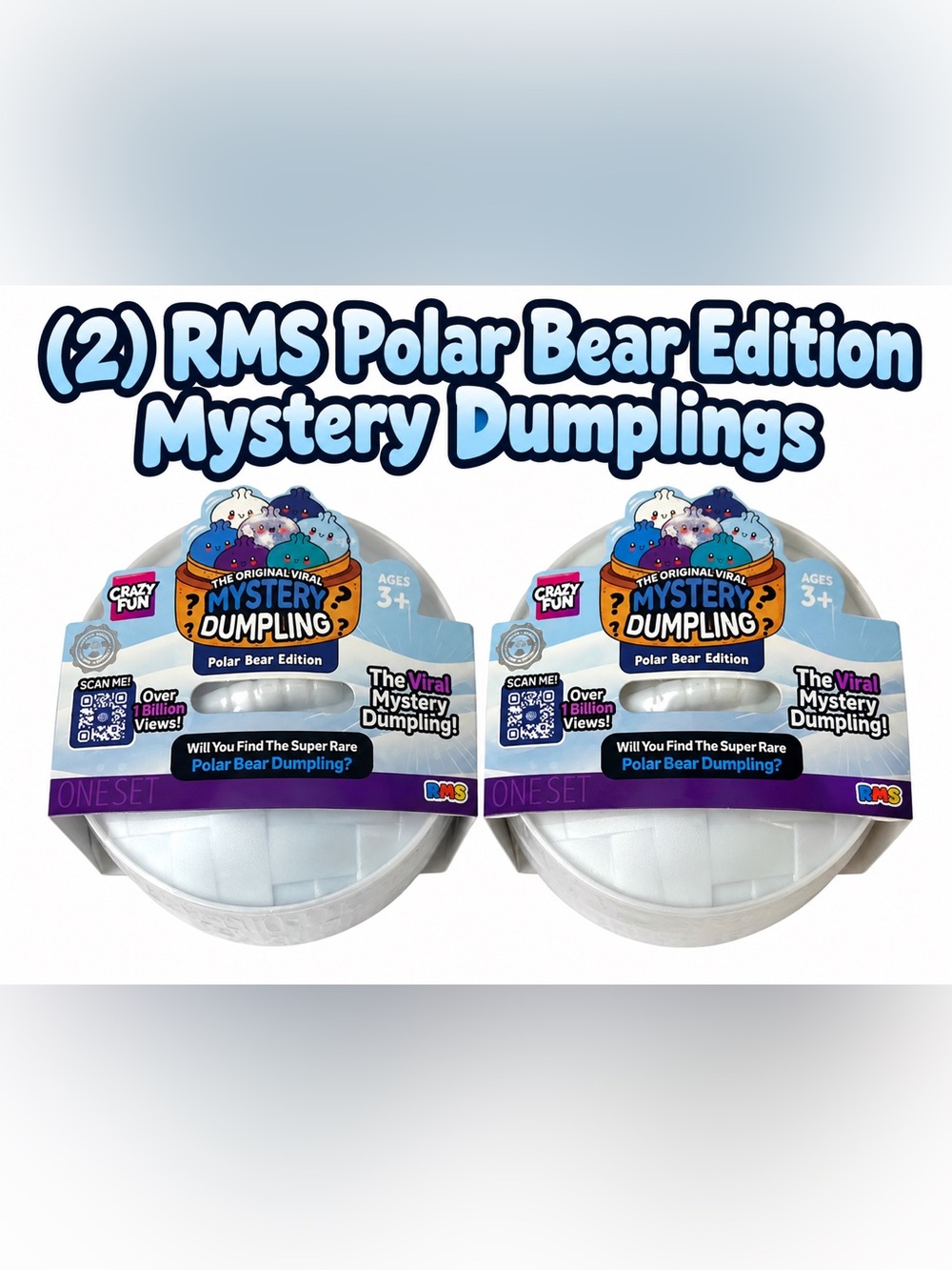 (2) NEW SEALED RMS Polar Bear Edition Mystery Dumplings
